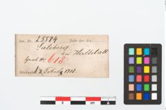 Etikett zu Bronzebrillenfibel (NHMW-PRAE-025584)